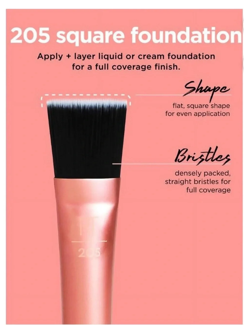 Real Techniques Flawless Base Makeup Brush Set, 5 Piece Set